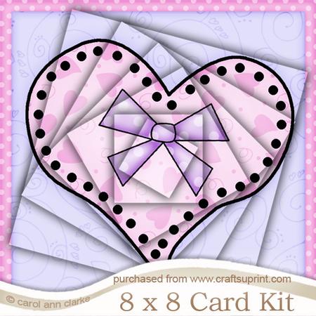 8 x 8 Funky Hearts Kit with Twisted Pyramage