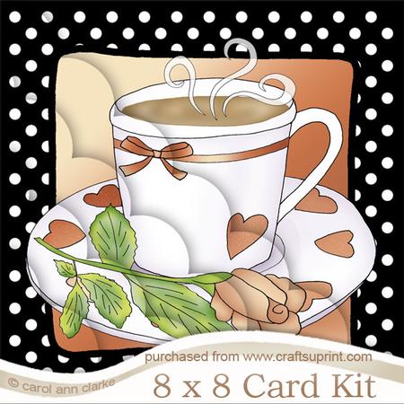 8 x 8 Time for Tea Kit with Scalloped Corners