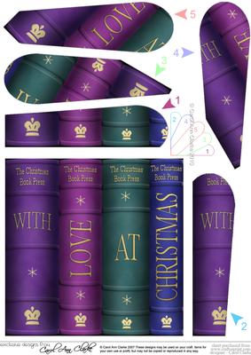 With Love at Christmas Books Fan Pyramage Topper