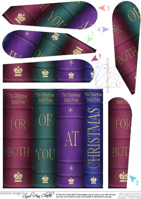 For Both of You at Christmas Books Fan Pyramage Topper