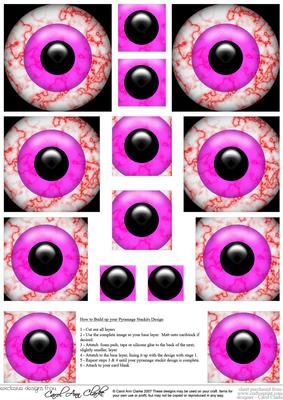Spooky Eyes Pyramage Sheet