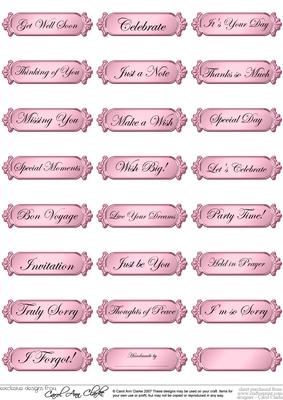 A 2nd Set of Metallic Everyday Mixed Greetings Text Plates