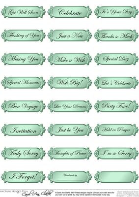 A 2nd Set of Metallic Everyday Mixed Greetings Text Plates