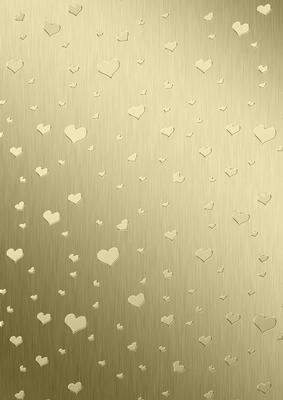 Metallic Romantic Hearts Matching Backing Paper