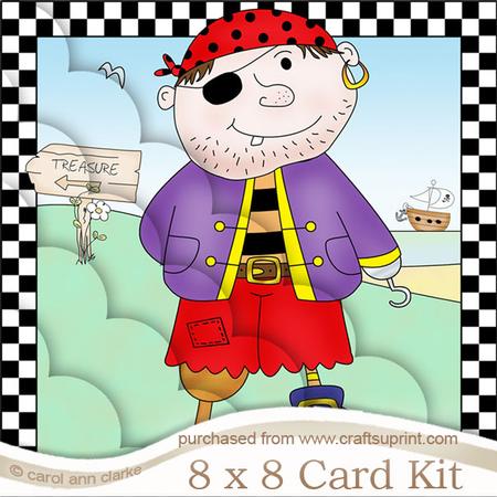 8 x 8 Pirates Ahoy!! Kit with Scalloped Corners