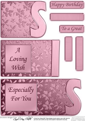 Sis Elegant Metallic Book Sheet