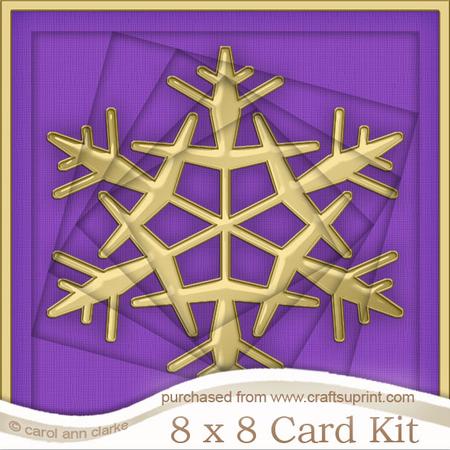 8 x 8 Xmas Snowflake Twisted Tunnel Card Kit