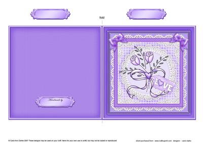 Lovely Roses Cut and Fold Card