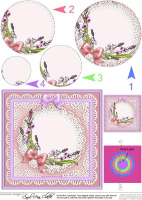 Bluebells Circle Pyramage Topper