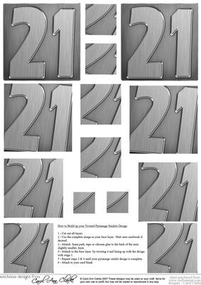 21st Metallic Age Twisted Pyramage Sheet