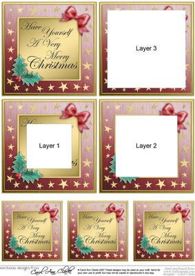 Hope you have a Magical Christmas - Elegant Christmas Greetings Tunnel Topper