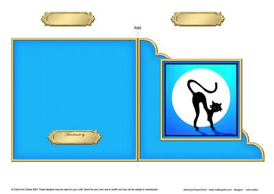 A Haunting We Will Go Cut and Fold Corner Card