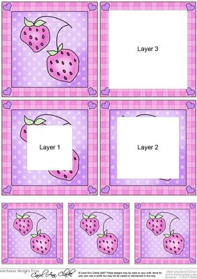 Sweet Treats Strawberries -  Tunnel Topper