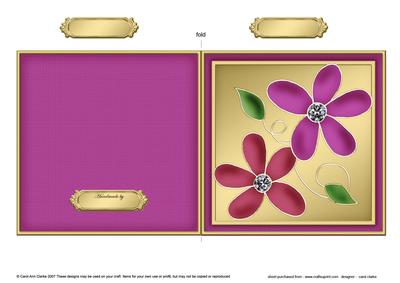 Daisy Daisy Cut and Fold Card