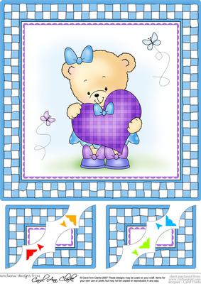 8 x 8 Rosie's Heart Scalloped Corner Topper