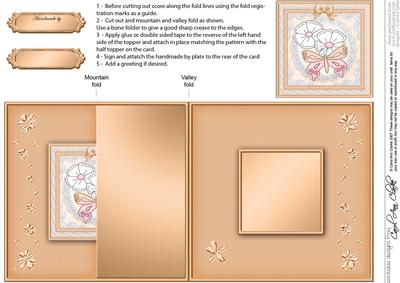 Fluttery Butterfly No-hole Fold Back Card