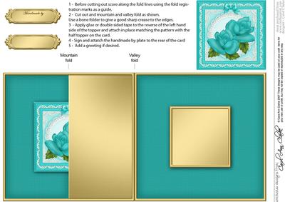 Just Roses No-hole Fold Back Card