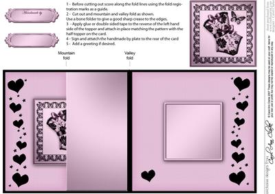 Elegant Boudoir No-hole Fold Back Card