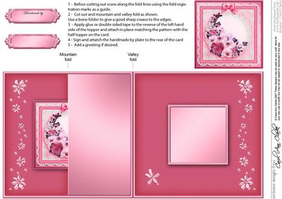 Spring Flowers No-hole Fold Back Card