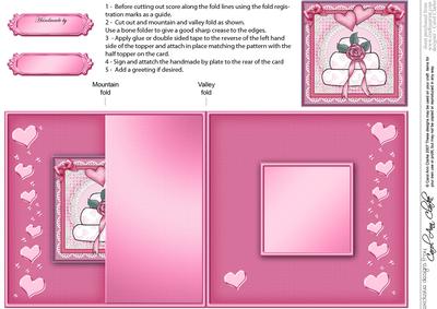 Wedding Cake - No-Hole Fold Back Card