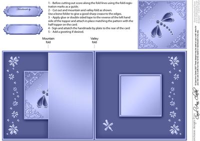 Dragonfly No-hole Fold Back Card