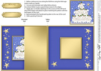 Merry Xmas 2 Ewe! No-hole Fold Back Card