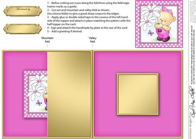 Roberts Flowers No-hole Fold Back Card