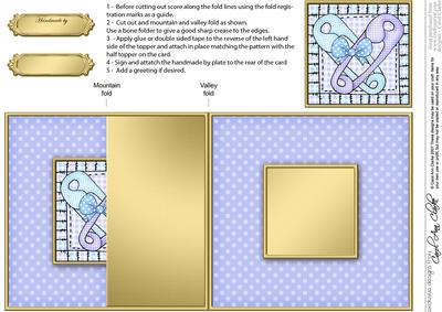 Baby Nappy Pins No-hole Fold Back Card