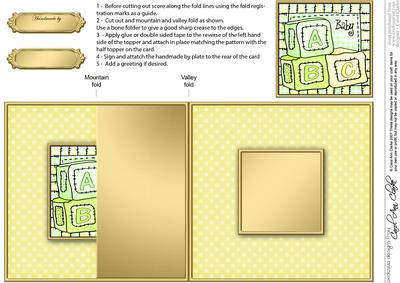 Baby Blocks No-hole Fold Back Card