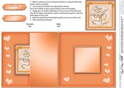Lovely Roses No-hole Fold Back Card