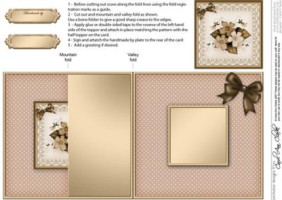 Pretty Viola No-hole Fold Back Card