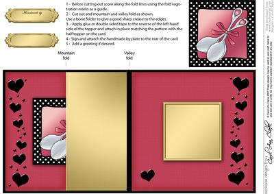 Lovin and Spoonful No-hole Fold Back Card
