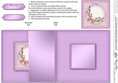 Bluebells No-hole Fold Back Card