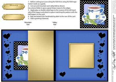 Time for Tea No-hole Fold Back Card