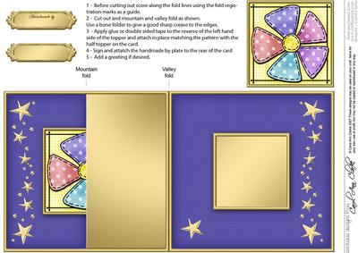 Patchwork Petals No-hole Fold Back Card