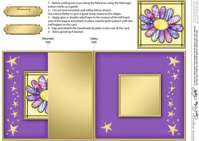 Patchwork Petals No-hole Fold Back Card