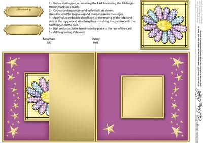 Patchwork Petals No-hole Fold Back Card