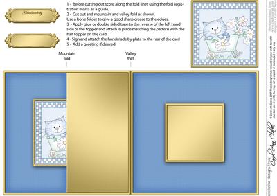 Cute Cat No-hole Fold Back Card