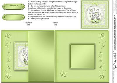 Fluttery Butterfly - No-Hole Fold Back Card