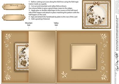 Spring Flowers No-hole Fold Back Card