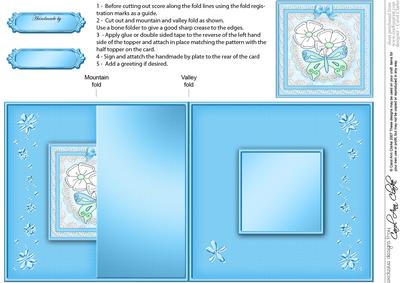 Fluttery Butterfly No-hole Fold Back Card