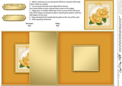 Just Roses No-hole Fold Back Card