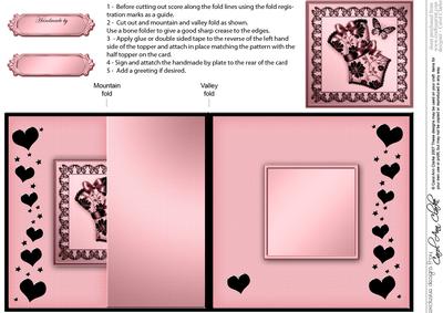 Elegant Boudoir No-hole Fold Back Card