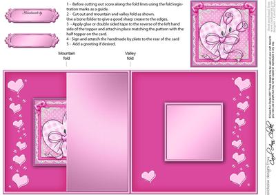 Lovin Heart - No-Hole Fold Back Card