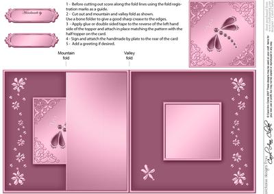 Dragonfly No-hole Fold Back Card