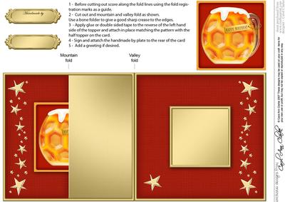 Birthday Mine's a Pint! No-hole Fold Back Card