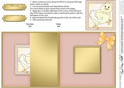 Little Chick No-hole Fold Back Card