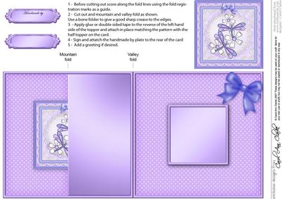 Dreamy Dragonflies No-hole Fold Back Card