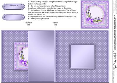 Bluebells No-hole Fold Back Card