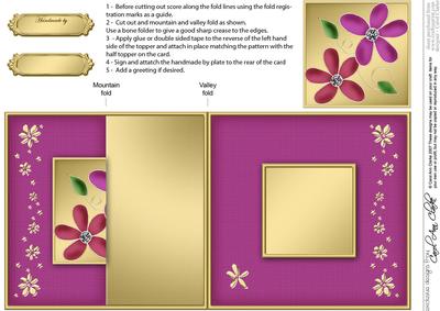 Daisy Daisy No-hole Fold Back Card